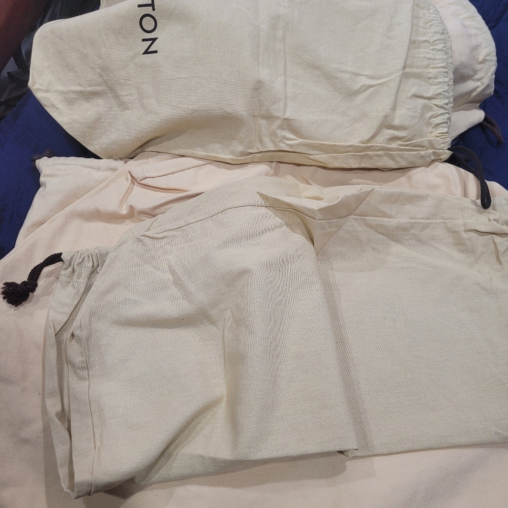 Louis Vuitton Ivory Canvas Dust Bags